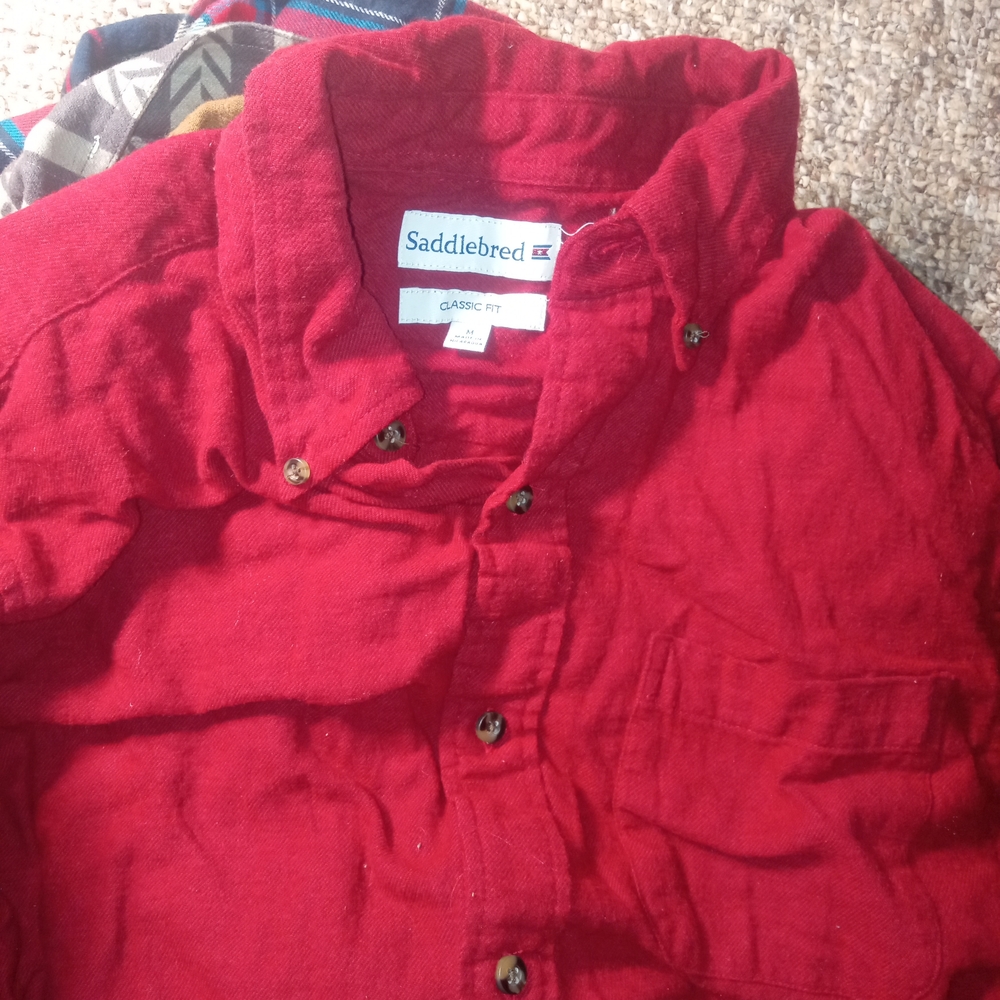 Plaid and Solid Kids Shirt Set - Picture 3 of 15